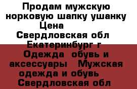 Продам мужскую норковую шапку ушанку › Цена ­ 1 000 - Свердловская обл., Екатеринбург г. Одежда, обувь и аксессуары » Мужская одежда и обувь   . Свердловская обл.